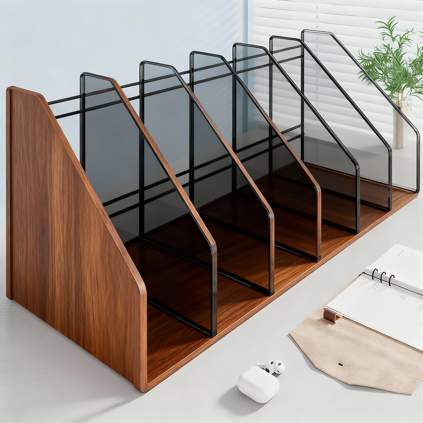 文件收纳架书本防倒书挡书立架