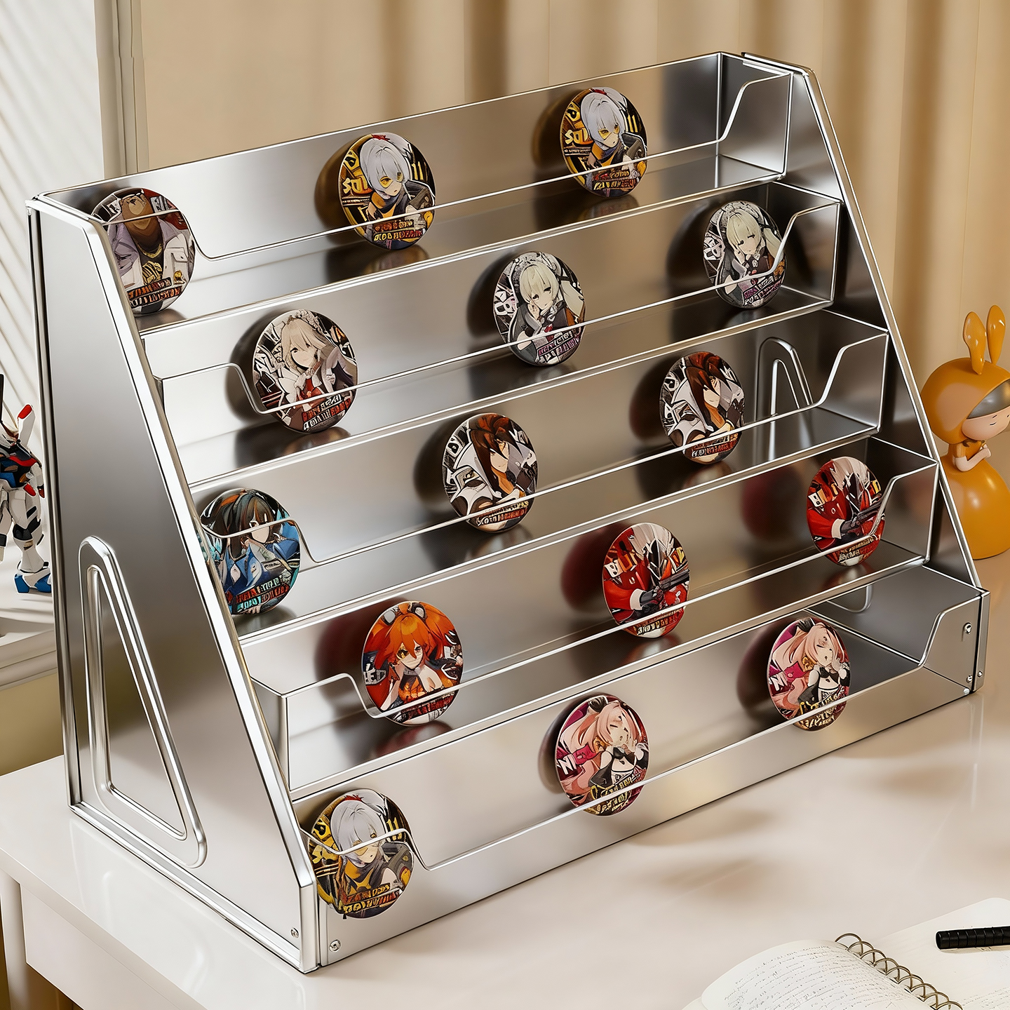 吧唧收纳展示架谷子卡片整理架