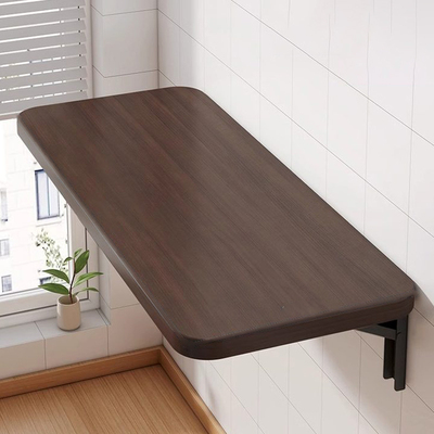 壁挂折叠桌连壁餐桌书桌靠墙桌厨房置物架台面挂墙家用电脑桌墙上