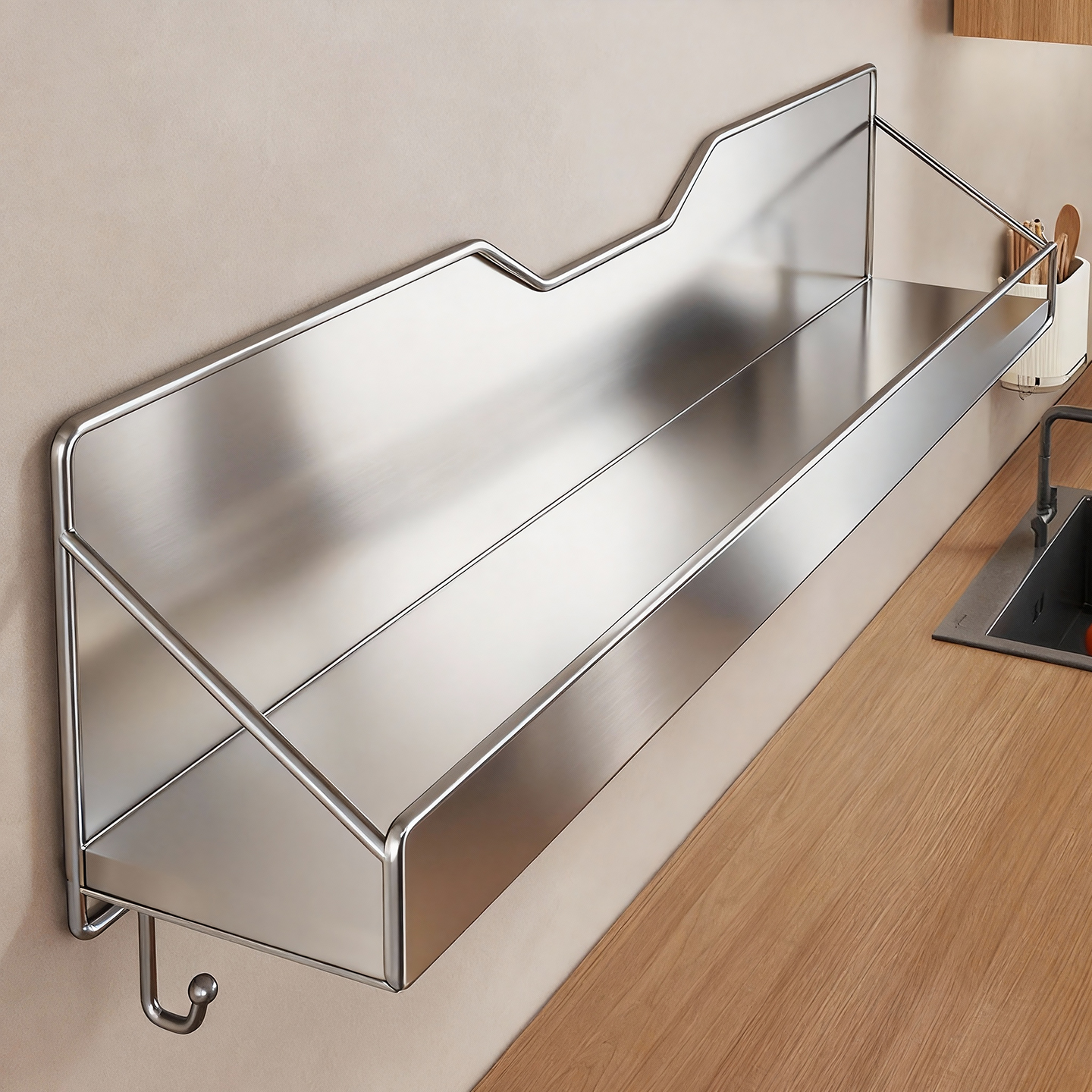 多功能免打孔调料放置架