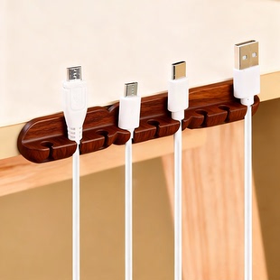 桌面理线器手机充电线数据线固定器工位台面网线走线束集线器卡扣