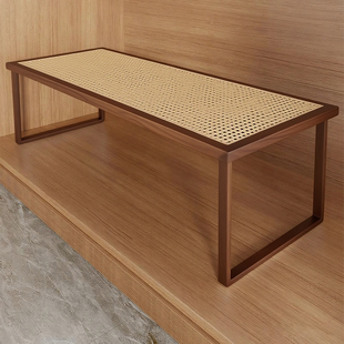 厨房台面置物架单层灶台架盖板家用多功能增高橱柜分隔架储物神器