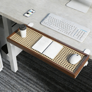 可折叠桌面延伸板办公桌扩展神器电脑桌加长加宽置物架台面延伸架