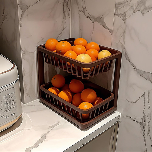 水果置物架多功能厨房分层沥水蔬菜架台面果蔬专用放置架收纳层架