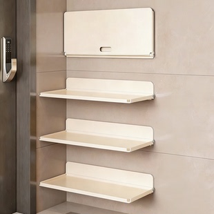 外卖置物架门口可折叠包裹整理架快递外卖放置架免打孔奶茶挂钩架