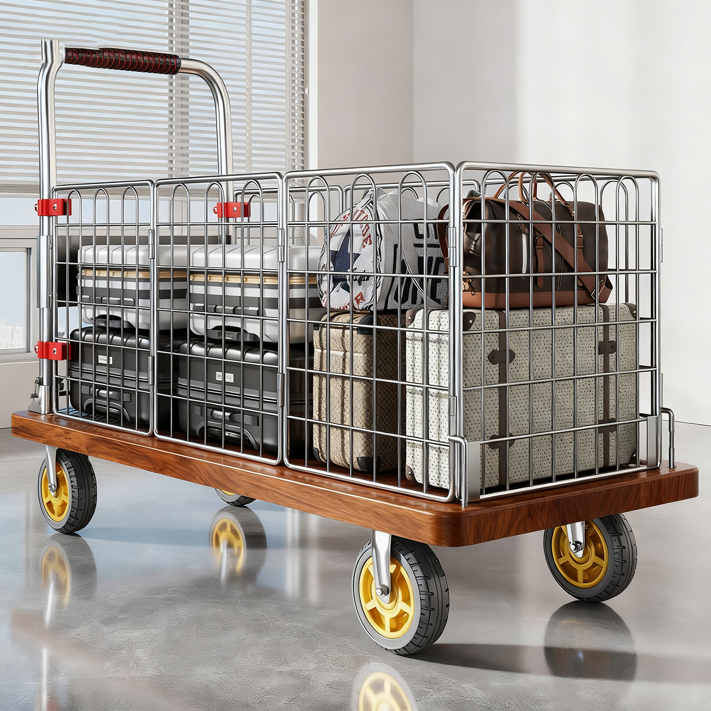 便携购物车落地可移动拉货小推车