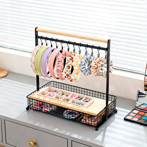 桌面发饰收纳架梳妆台发圈整理架