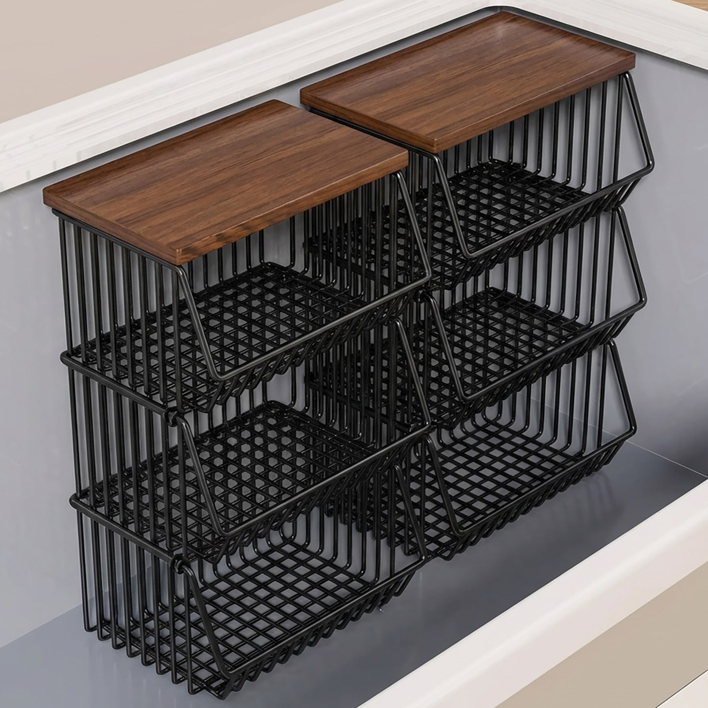 冰柜内部整理神器冷柜叠加置物架筐子冰箱分层吊篮分隔框网篮架子,收纳整理,整理架/置物架/收纳架,淘宝优惠券,粉丝福利购,淘宝优惠卷