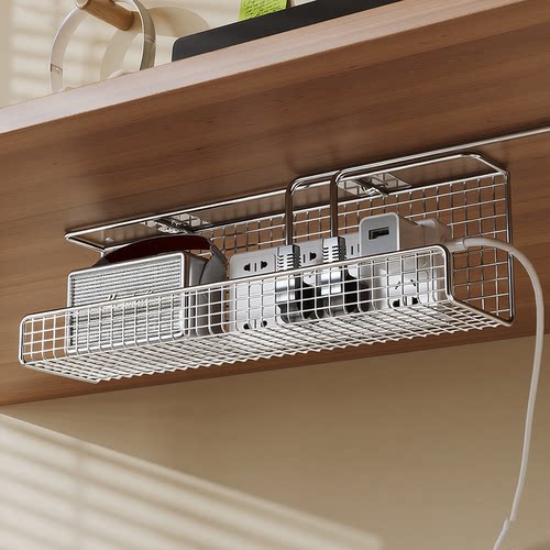 桌下理线架免打孔理线盒集线器