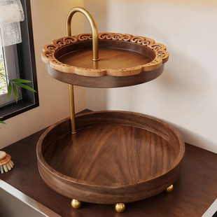 厨房实木置物架台面葱姜蒜收纳整理架家用高颜值蔬菜水果放置架子