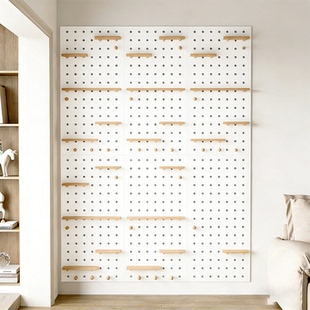 雪板置物架雪具洞洞板收纳架墙上运动设备展示架头盔滑雪板整理架