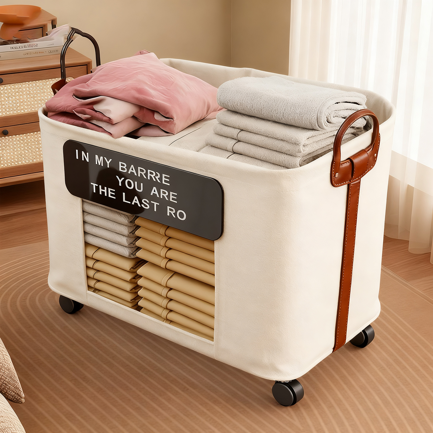 脏衣篓收纳筐床边换洗衣物整理筐