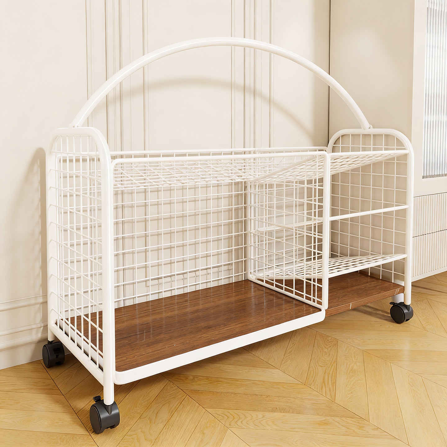 运动器材收纳筐大容量瑜伽垫整理储物篮家用可移动健身器材置物架,收纳整理,运动器材收纳用具,淘宝优惠券,粉丝福利购,淘宝优惠卷