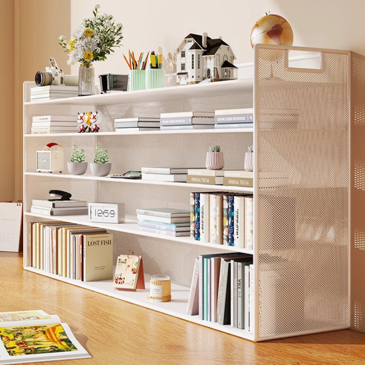 书架一体靠墙可移动置物架走