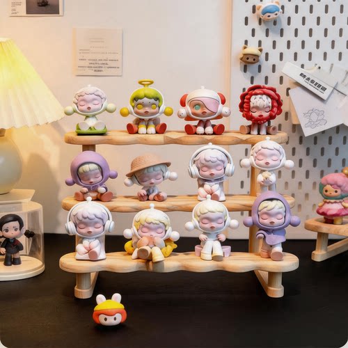 dimoo展示盒labubu展示柜