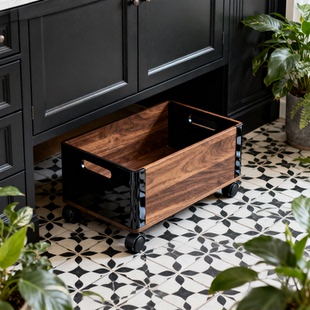 浴室柜下置物架洗漱台底下脏衣篮可移动卫生间放洗衣液沥水收纳箱