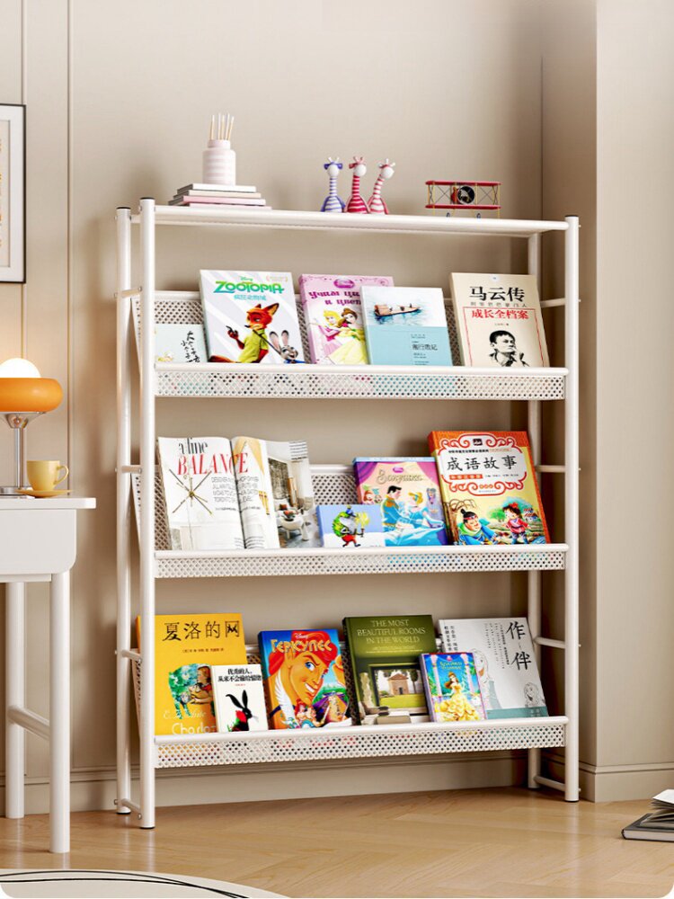 杂志架落地报纸多层家用客厅书刊收纳架挂壁书报架展示铁艺架置物