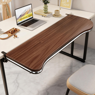 桌面延长板桌子扩大神器可折叠手臂支撑架免打孔键盘托架延伸桌板