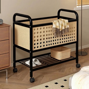 脏衣篮落地带轮可移动脏衣收纳篓卧室隔夜衣服整理筐卫生间洗衣篮