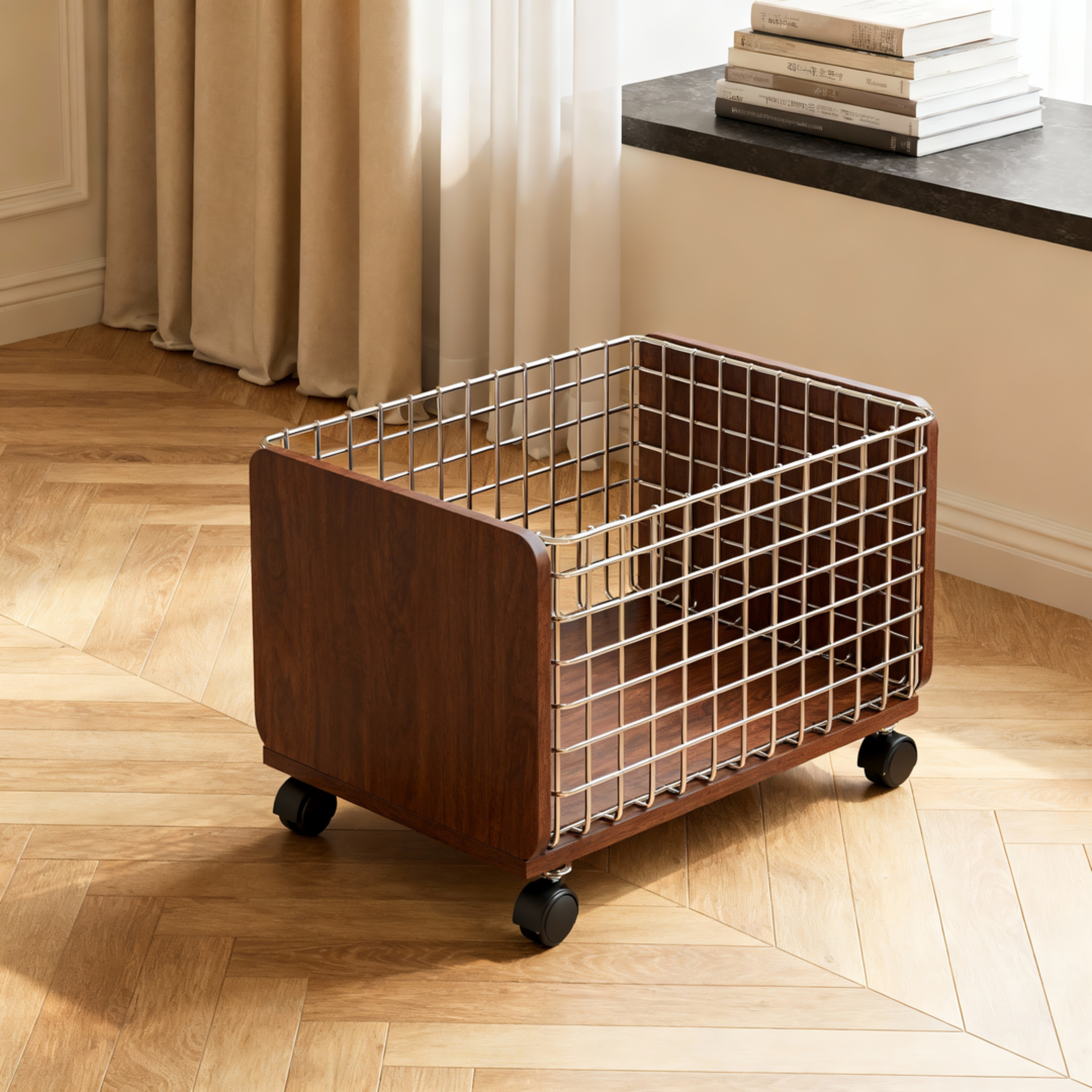 书包置物架学习桌下可移动收纳箱书籍资料整理箱学习用品储物箱,收纳整理,整理架/置物架/收纳架,淘宝优惠券,粉丝福利购,淘宝优惠卷