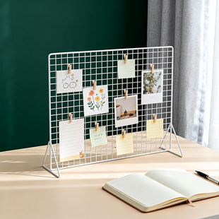 桌面立式 网格照片展示架美工手作绘画作品收纳陈列架创意相片架子