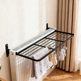 暖气片置物架暖气管晾衣架家用客厅晒衣架子卧室衣服鞋子烘干神器