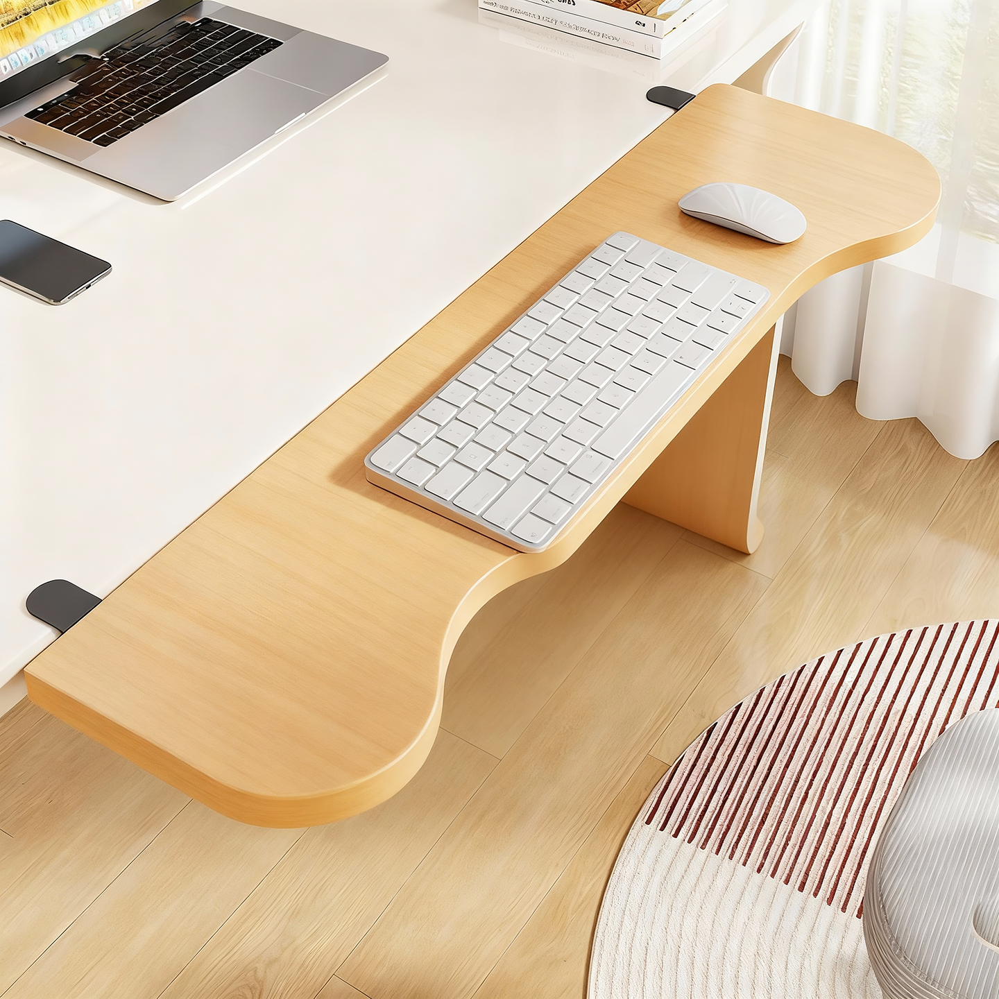 桌面延长板可折叠鼠标键盘托架
