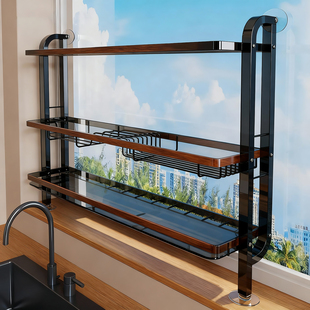 厨房置物架多功能碗碟收纳架家用台面菜盘沥水架筷子刀叉饭勺挂架