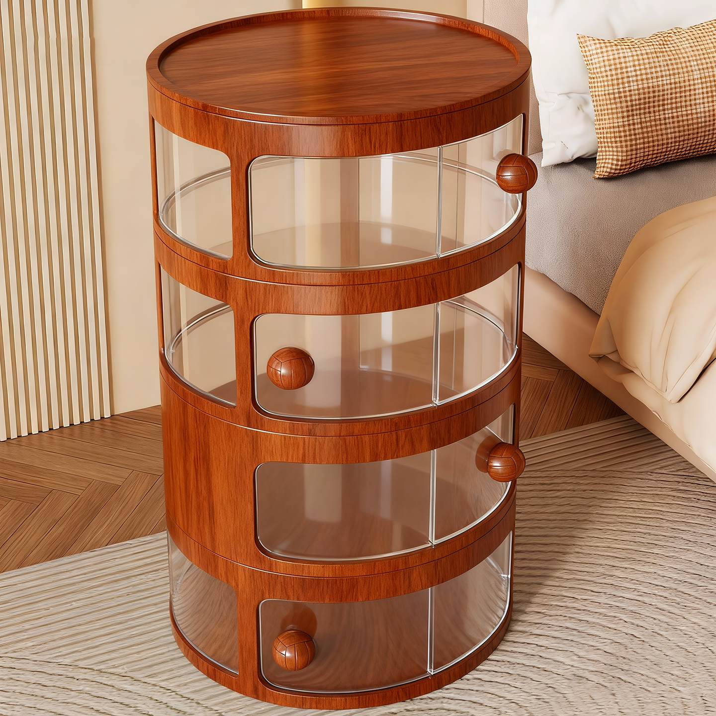 多巴胺床头柜卧室床头小型置物架