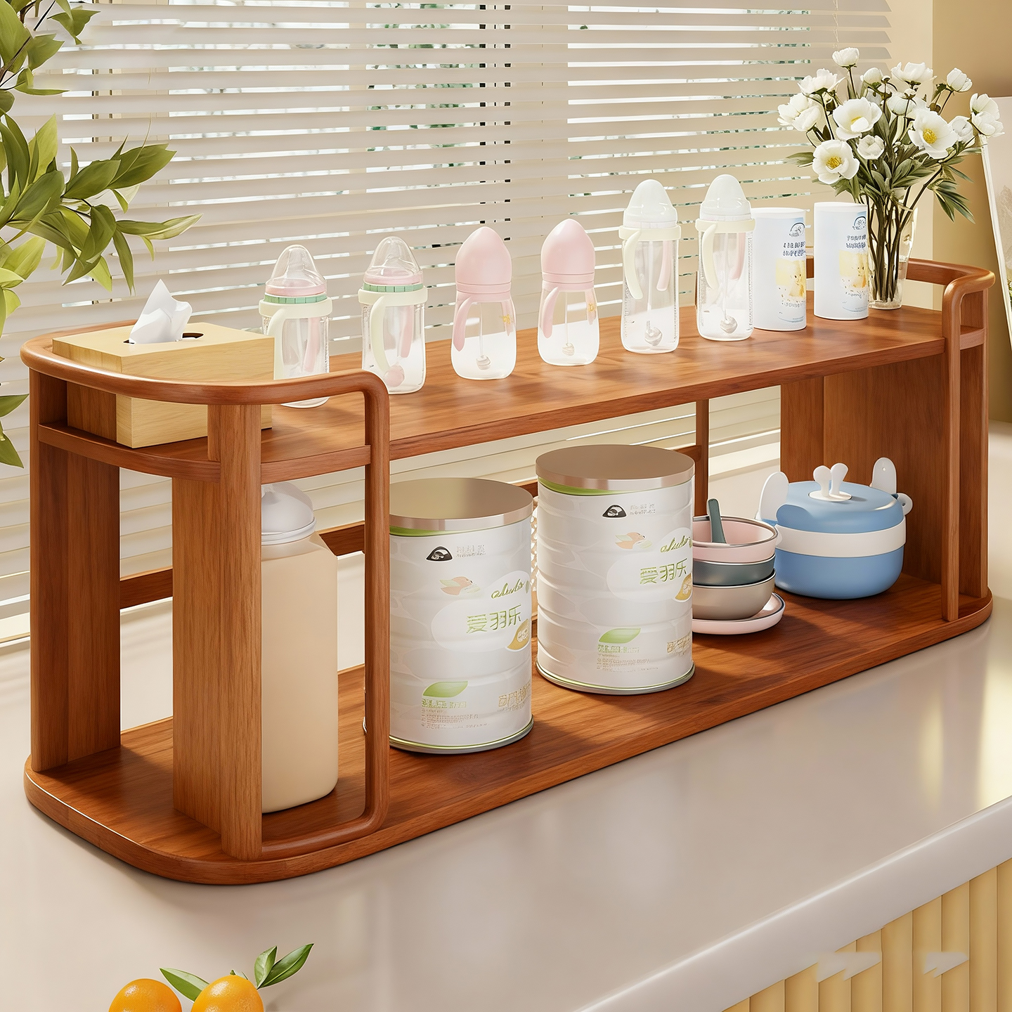 婴儿用品置物架奶粉奶瓶收纳架