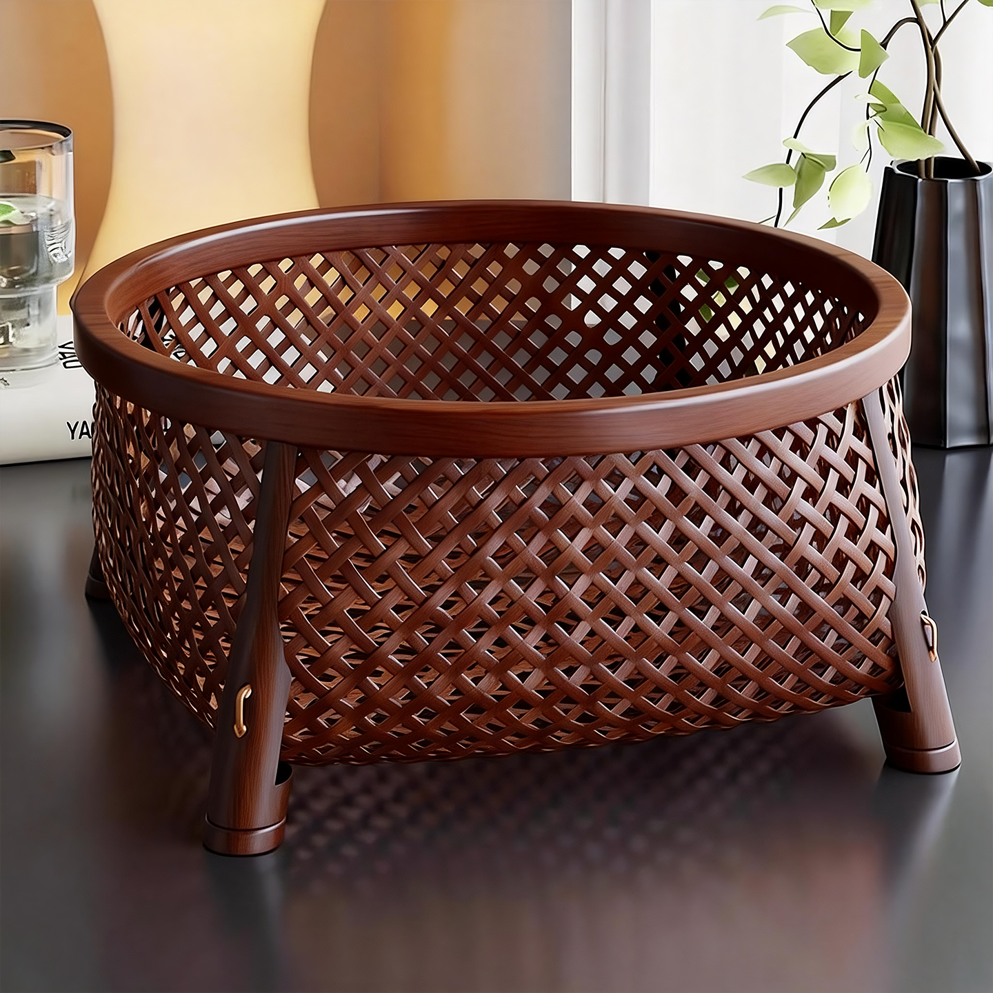 客厅高颜值编藤果盘茶几餐桌桌面水果干果摆放架高档零食糖果摆盘,餐饮具,果盆/果盘/果篮,淘宝优惠券,粉丝福利购,淘宝优惠卷