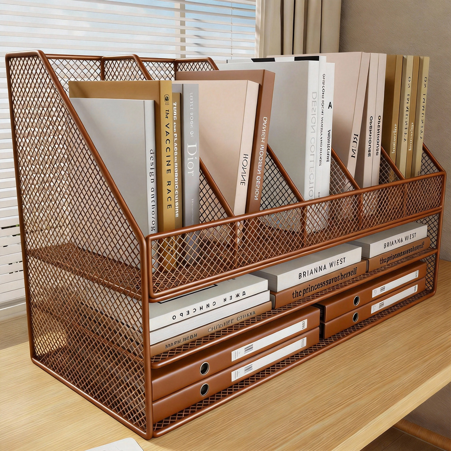 桌面书架学生书桌书本置物架试卷资料整理架办公室书立架简易书柜,住宅家具,书架,淘宝优惠券,粉丝福利购,淘宝优惠卷