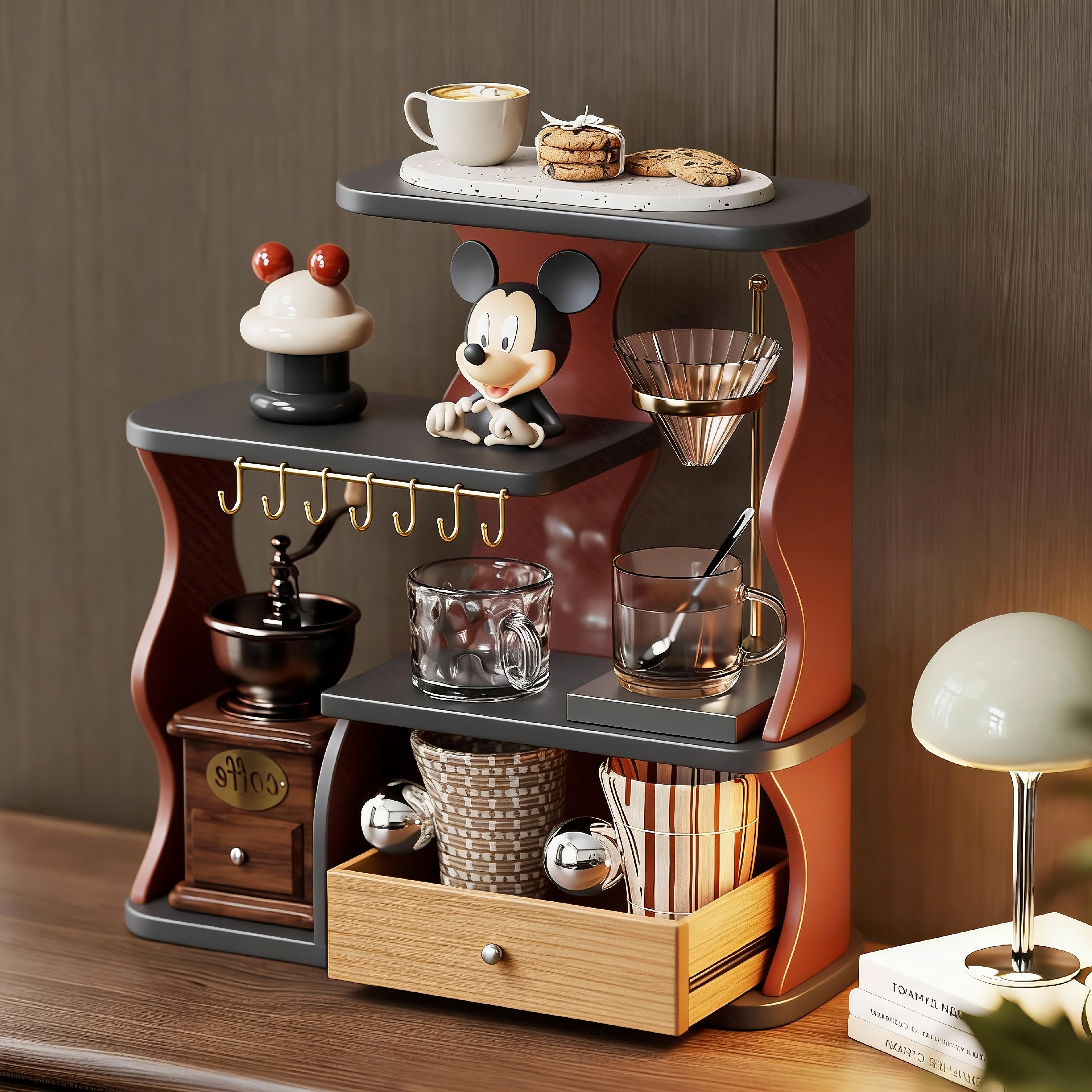 家用轻奢杯子置物架茶水间桌面高颜值茶杯水杯收纳架多层展示架子,家庭/个人清洁工具,杯架,淘宝优惠券,粉丝福利购,淘宝优惠卷