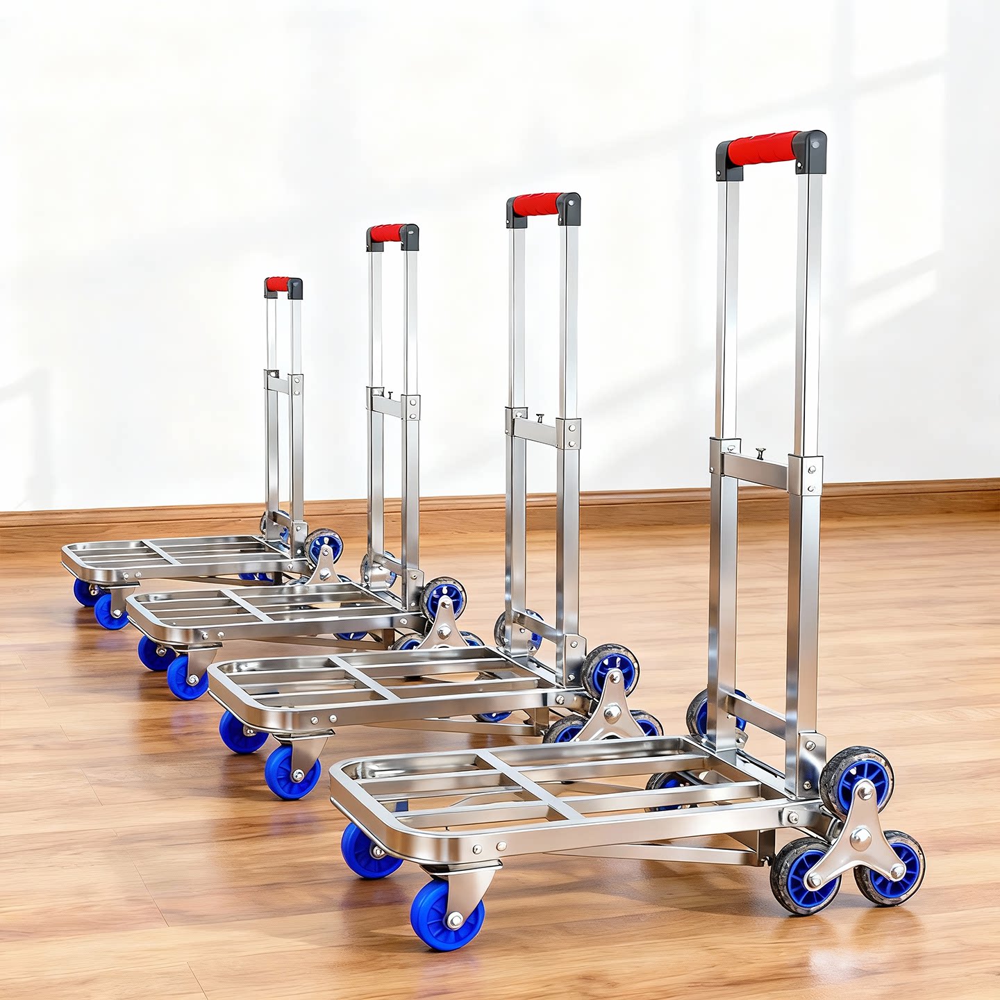 拉货小推车便携式可折叠手推拖车买菜取快递手拉车货物搬运拉杆车