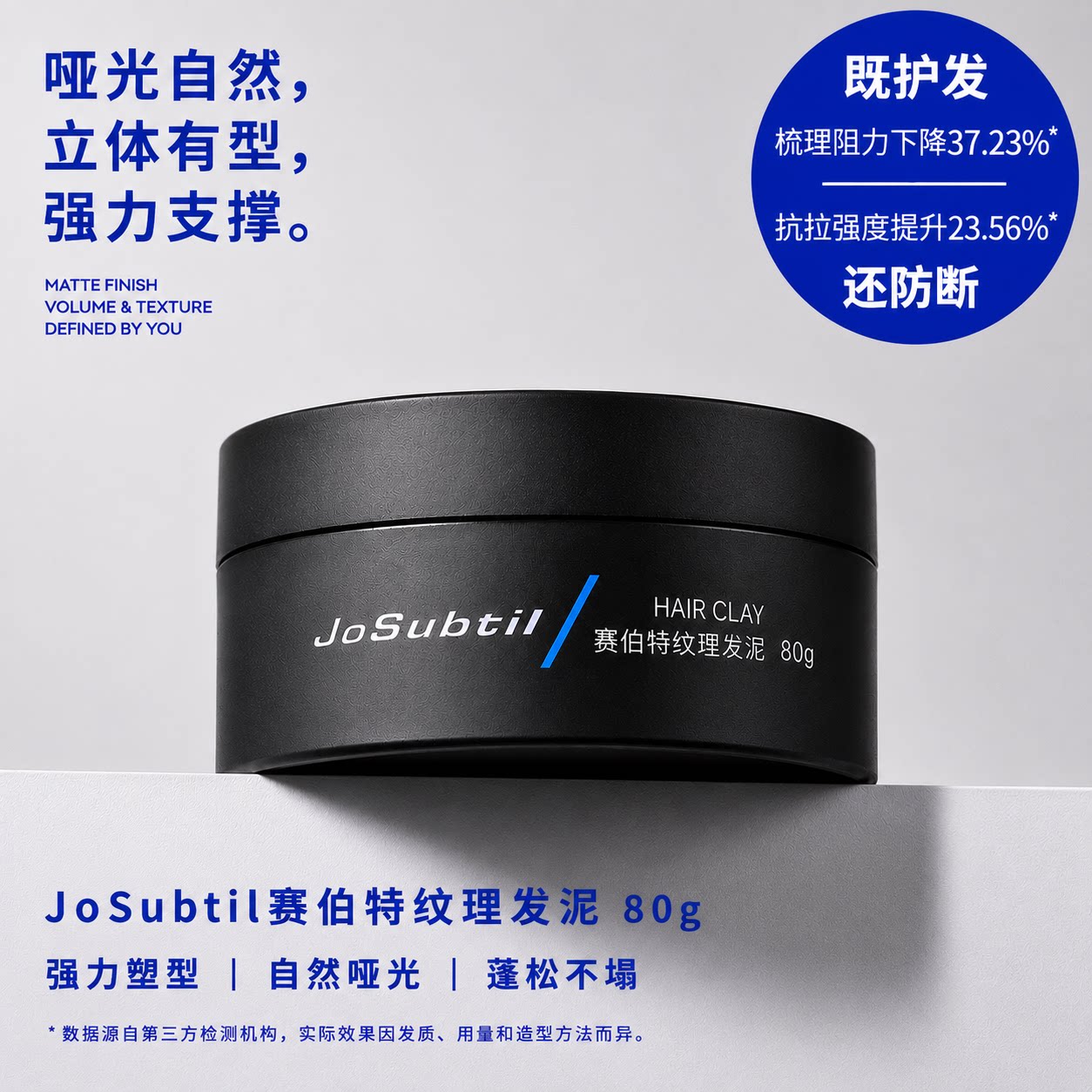 赛伯特纹理发泥男士定型美式前刺哑光蓬松发胶喷雾造型发蜡啫喱膏图片