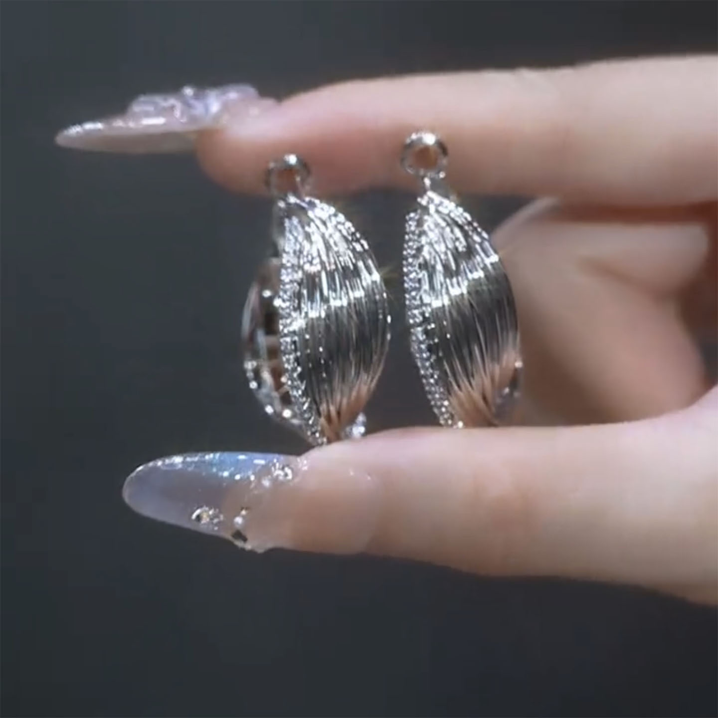 姿茉日韩铜合金女不过敏耳环