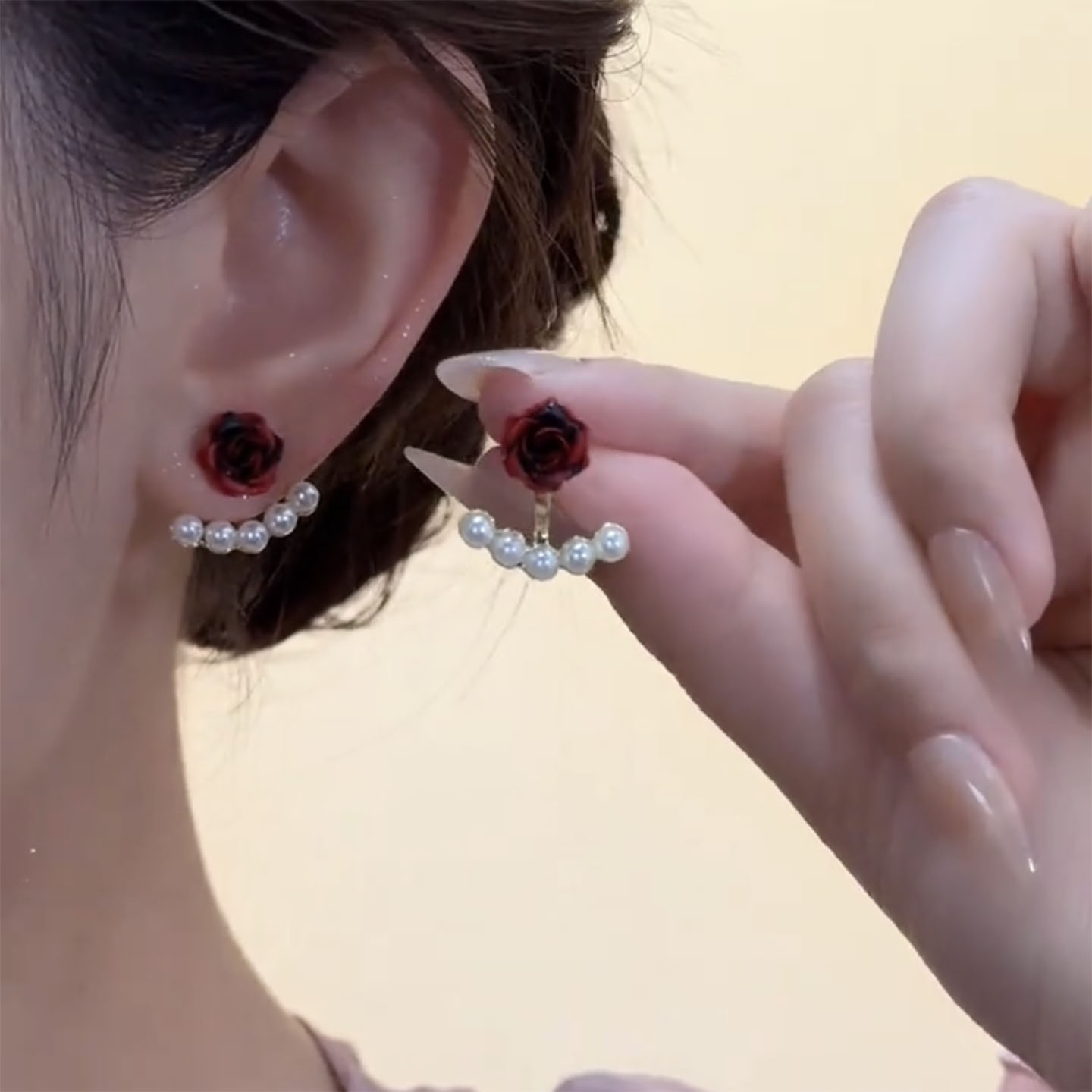 姿茉铜合金日韩女不过敏耳钉