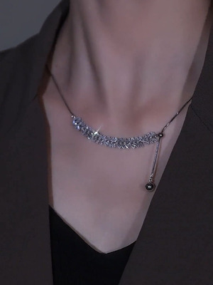 日韩混合镶嵌女项链锁骨链不褪色