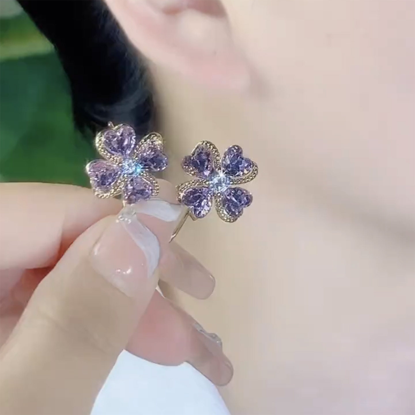 姿茉铜合金日韩女不过敏耳钉