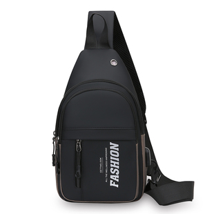 单肩包防水便携小背包大容量腰包 运动胸包男款 男士 斜挎包2025新款