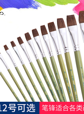 马利牌G1860狼毫水粉画笔套装长杆绘画用品水彩画油画笔初学者户外写生画画排笔学生成人美术丙烯颜料画笔