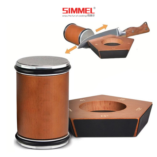 五边磁吸磨刀石滚轮磨刀器