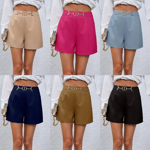 Women's fashion waist shorts, formal five quarter pants