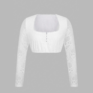 Munich festival costumes, lace, Bavarian beer festival shirt