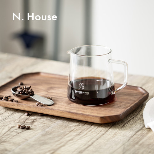 茶道n.house黑胡桃木八角茶盘