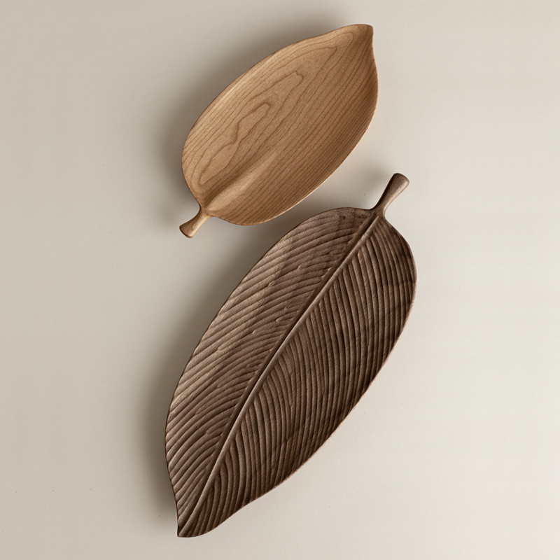 托盘整木日式黑胡桃手工