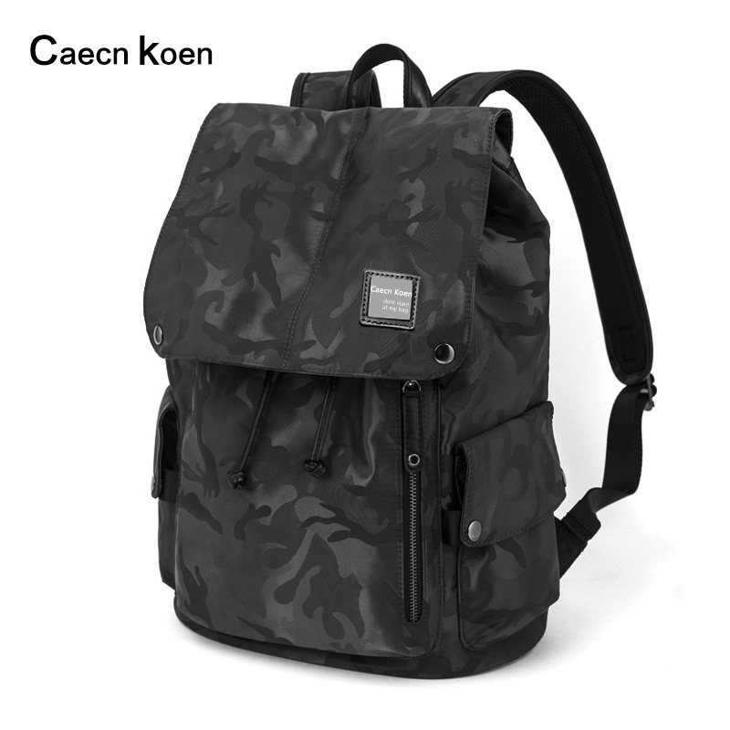 ck背包男双肩包男迷彩时尚潮流书包男青年电脑包轻便休闲简约运动