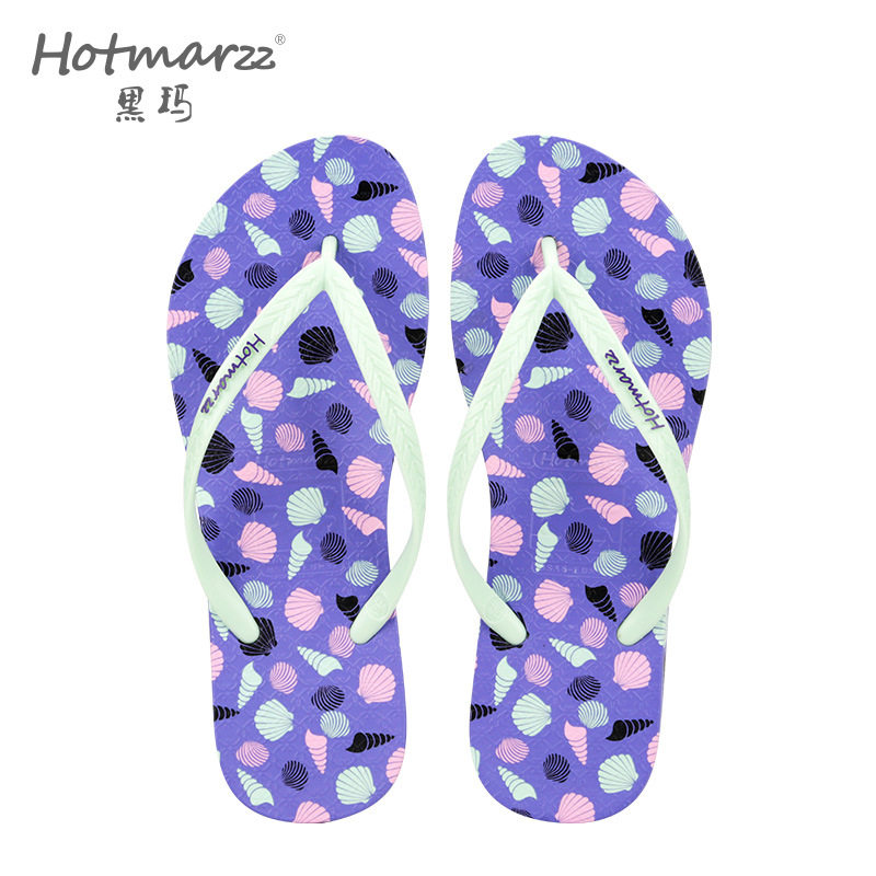 Hotmarzz黑玛 人字拖鞋女夏新款外穿防滑浴室夹角沙滩鞋游泳外穿