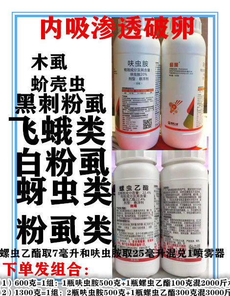 螺虫乙酯 呋虫胺叶蝉蚧壳虫蚜虫蓟马药白粉虱内吸传导农药杀虫剂