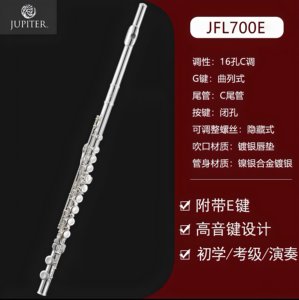 台湾JUPITER杰普特长笛700E 700RE REC 710E 1000RECE键16闭孔